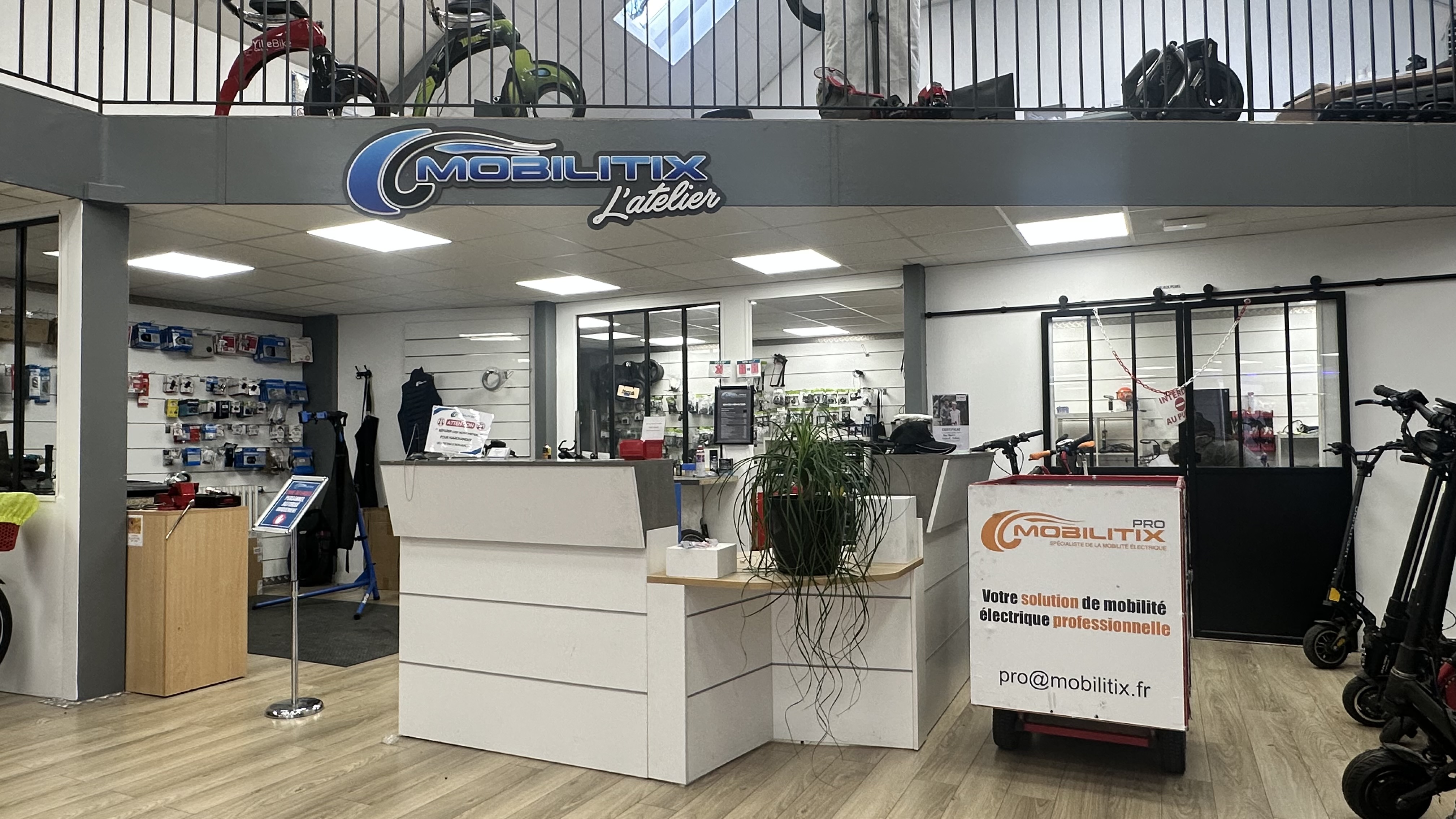 Photo de l'atelier du Mans