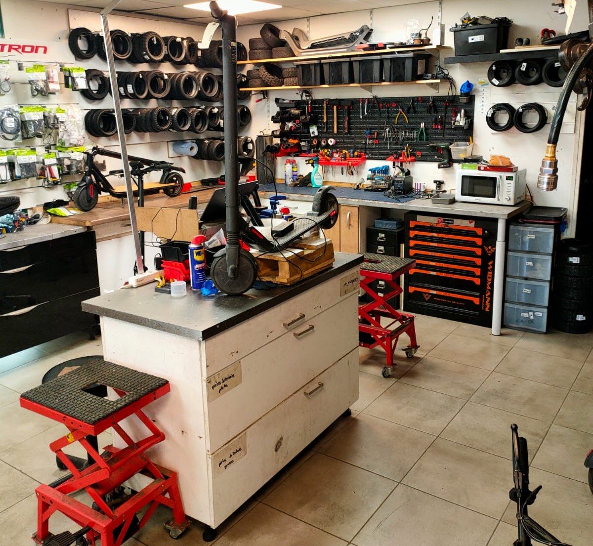 Photo de l'atelier de réparation de Nantes