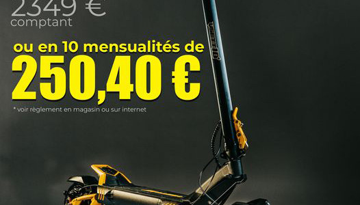 Mobilitix propose dorénavant le paiement en 3, 4 et 10 fois en fonction du montant de votre achat.