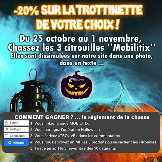 -20 % sur la trottinette de votre choix !