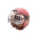 Casque JET FRV Bordeaux Mat