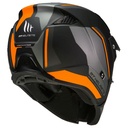 CASQUE TRIAL MT STREETFIGHTER SV TWIN C4 NOIR MAT/ORANGE FLUO