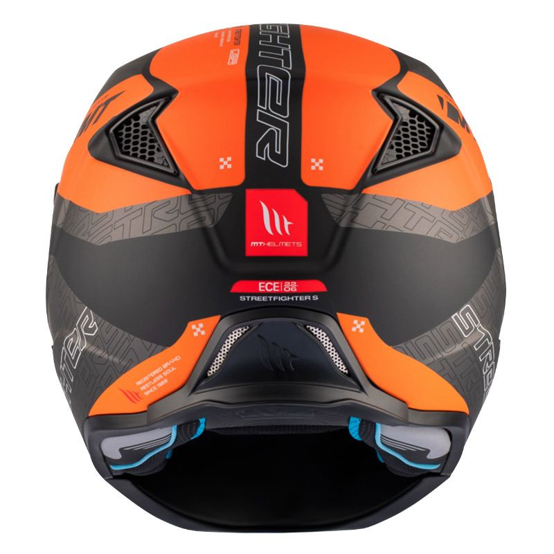 CASQUE TRIAL MT STREETFIGHTER SV TOTEM B4 GRIS/ORANGE MAT