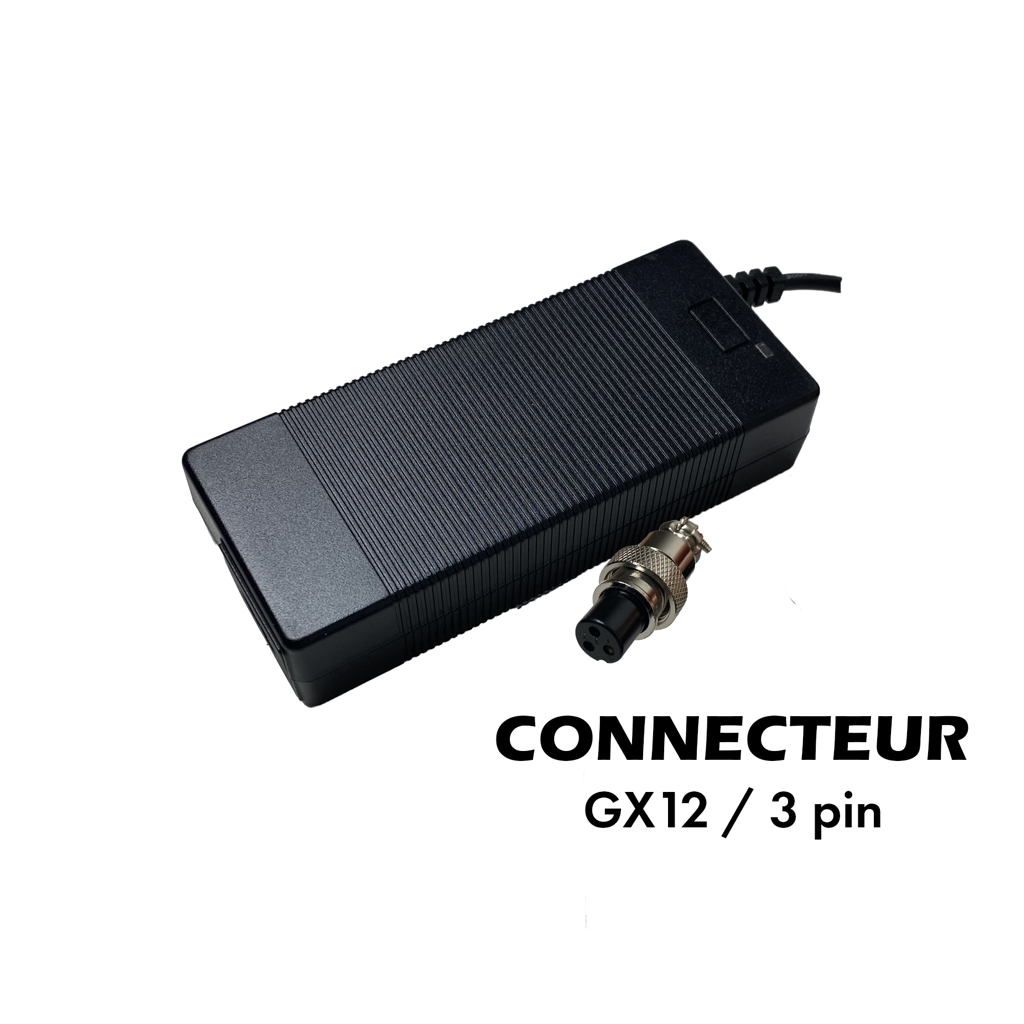 [SP-164] Chargeur 24 - 29.4V / 2A (connecteur GX12-3p) WZ