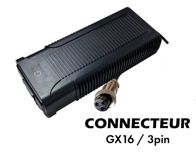Chargeur 52V - 58.8V / 2A (connecteur GX16-3p) WZ