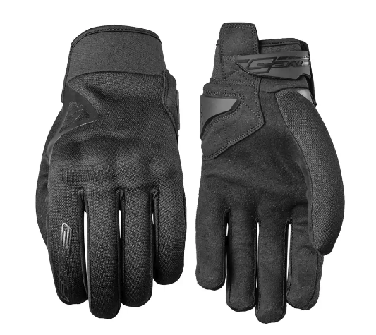 Gants FIVE Globe noirs coqués