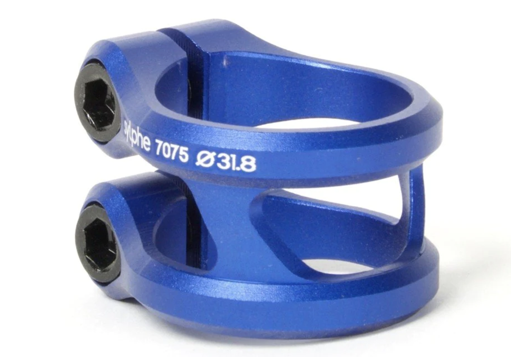 [10001497] Collier de serrage ETHIC SYLPHE clamp - 31,8mm ou 34,9mm (31.8mm, Bleu)