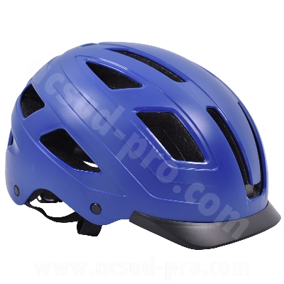 [69114B] CASQUE VELO ADULTE SAFETY LABS E-BAHN BLEU AVEC ECLAIRAGE LED INTEGREE T.M (55-58CM)