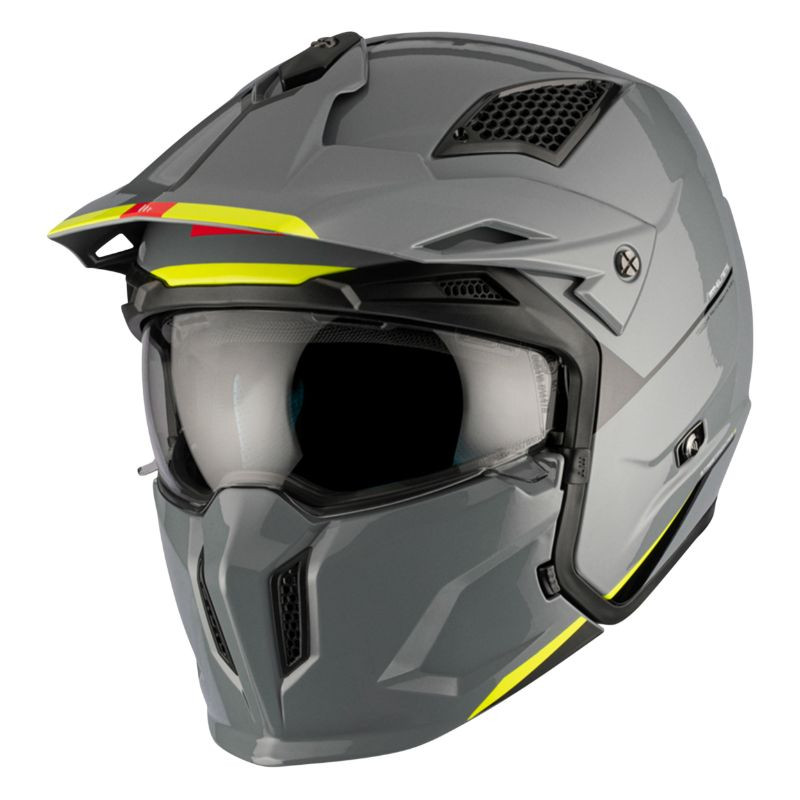 [203012] CASQUE TRIAL MT STREETFIGHTER SV UNI GRIS BRILLANT (L)