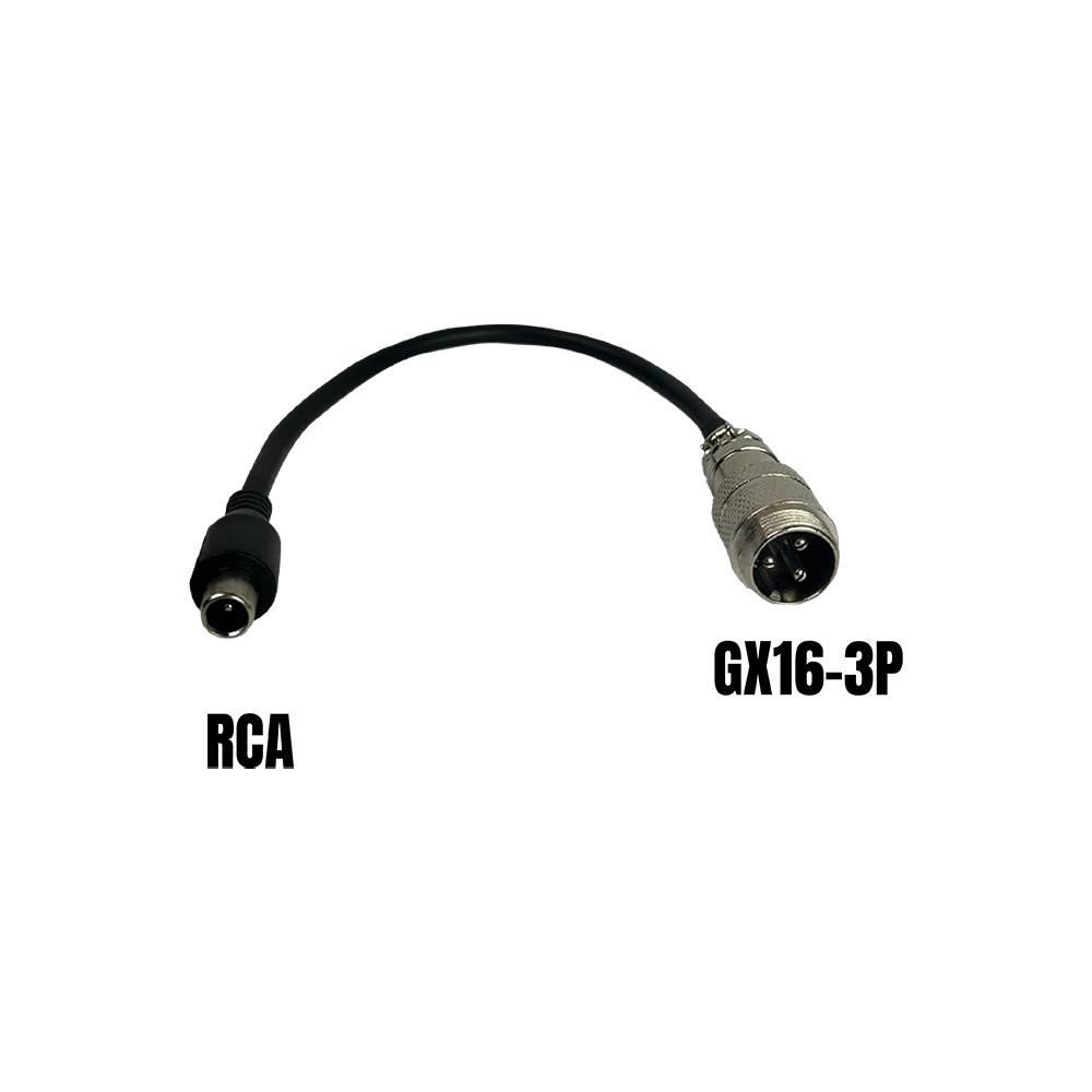[SP-170-RCA] Adaptateur GX16 3Pins Male-RCA Connecteur