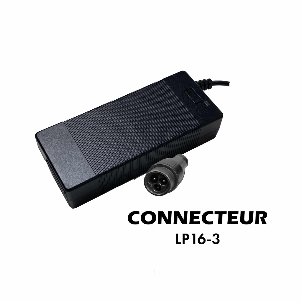 Chargeur 48V -  54.6V / 2A (connecteur LP16-3)