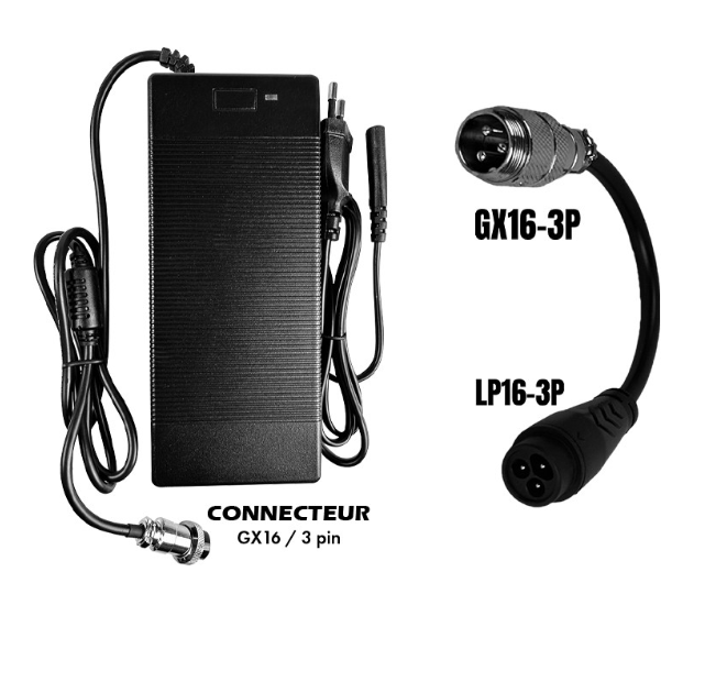 Pack Chargeur 67.2V / 2A (connecteur LP16-3)