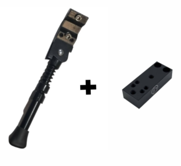 [FUNTROTT-001] Béquille Latéral avec adaptateur FUNTROTT Noir