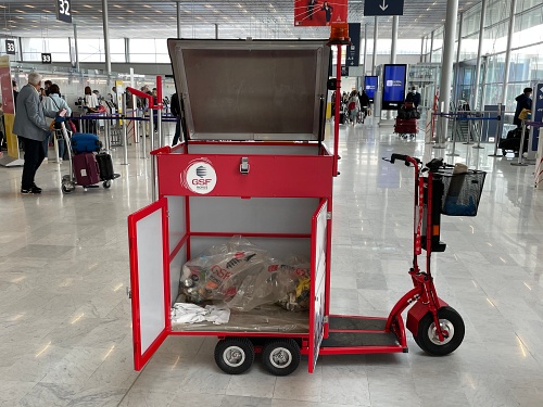 Micro Transporteur 5 roues caisson 2 portes latérales 1 trappe 800W AM2025