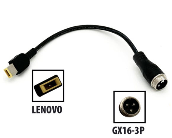 [SP-170-Lenovo] Adaptateur GX16 3 pins Mâle -> Prise Lenovo