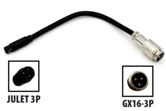 [SP-170-Julet-3P] Adaptateur GX16 3 pins -> Julet 3 pins