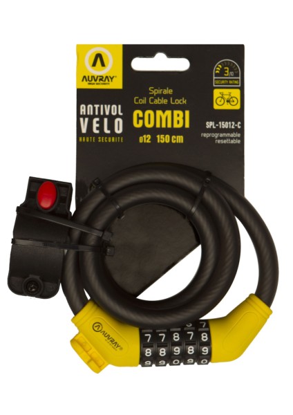 [SPCM150AUV12] ANTIVOL SPIRALE COMBI 150 SPIRALE COMBI MATT