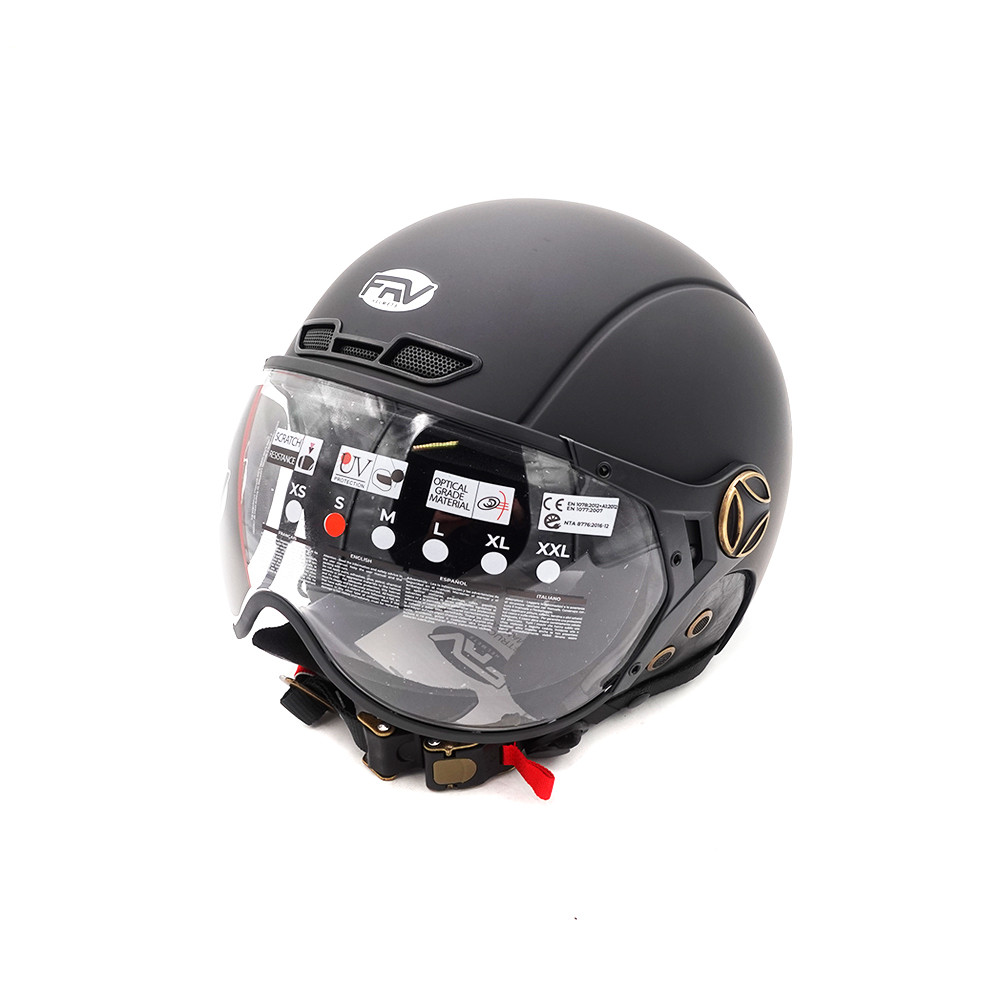 [SP-1411] Casque JET FRV noir mat (L)