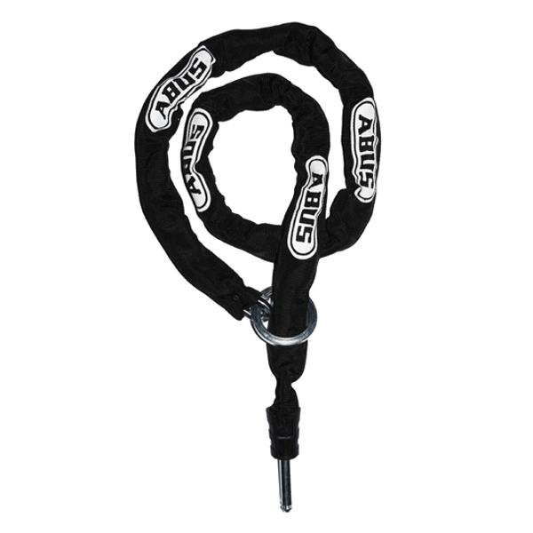 [520027] ANTIVOL VELO CHAINE A BOUCLE D6 X 1.00M ABUS POUR ANTIVOL FER A CHEVAL -NOIR + SUPPORT