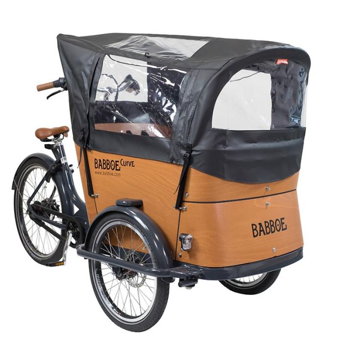 Babboe tente de protection de pluie Curve Chlorure de polyvinyle