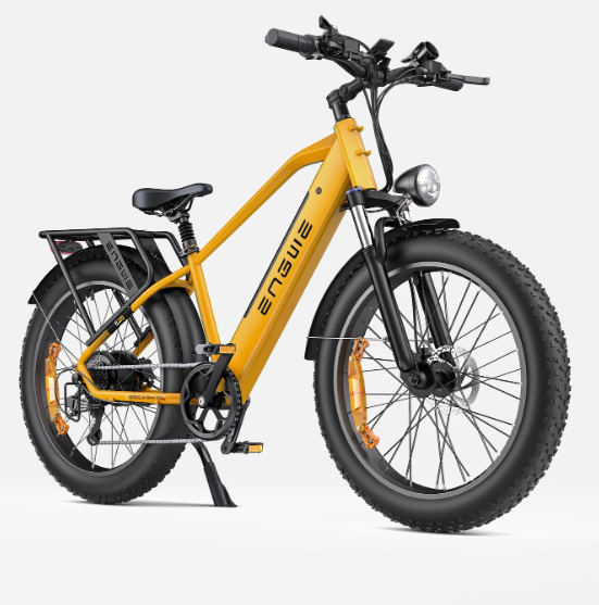 Engwe E26 / E26 ST Vélo électrique (Jaune Bumlebee, Cadre haut)