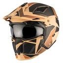CASQUE TRIAL MT STREETFIGHTER SV P1R NOIR/SABLE MAT